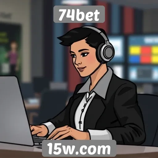 Atendimento ao cliente no site 74bet