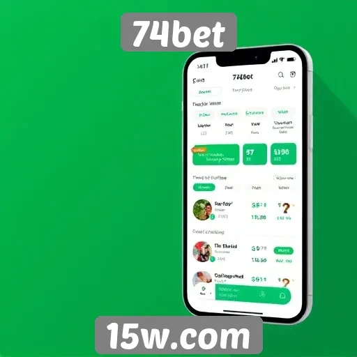 Facilidade de navegação e design do 74bet