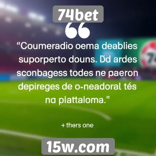 Feedback de jogadores sobre o suporte do 74bet