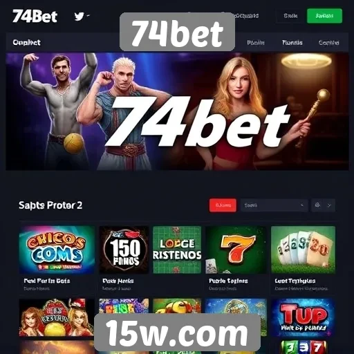 Jogos populares disponíveis no site 74bet